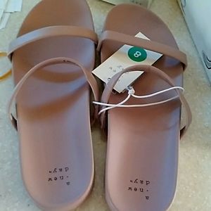 A New Day women lavender 2 strap sandals ..New with tags sizes 8